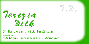 terezia wilk business card